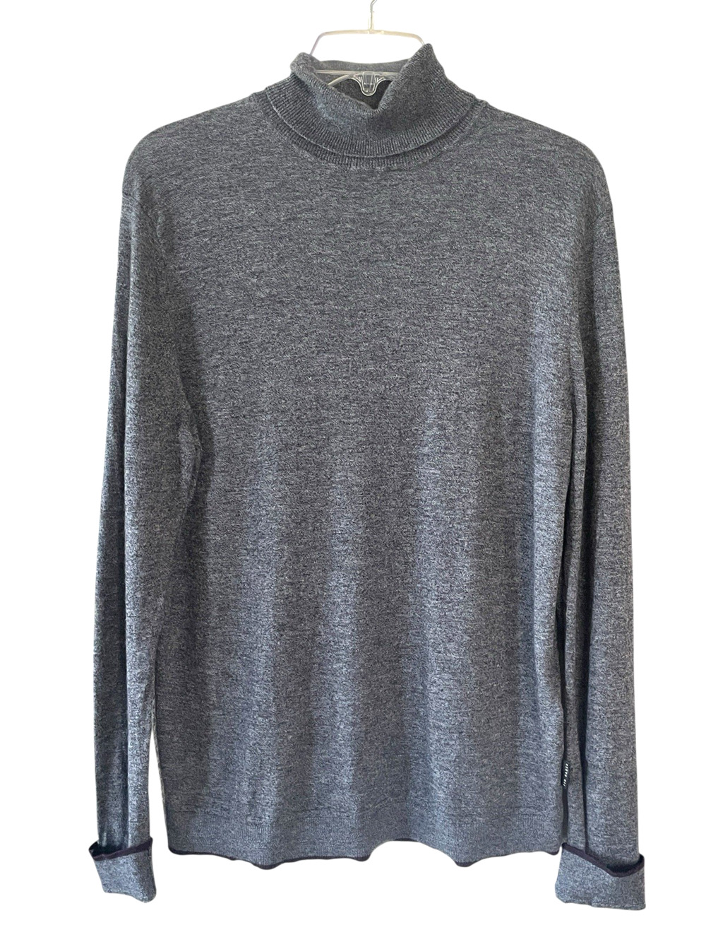 TED BAKER LONDON Women's Size US 12 Gray Cashmere Pullover Turtleneck Sweater